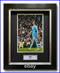 Diego Alves Hand Signed Framed Photo Display Real Madrid Autograph