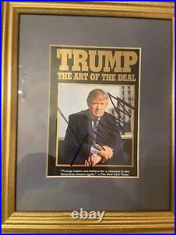 Donald Trump Signed Framed Photo