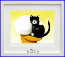 Doug Hyde Rare Picture Pride & Joy, Framed Limited Edition Dog Art, Cats