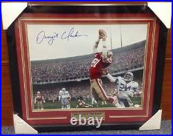 Dwight Clark Signed Autographed & Framed 16x20 Photo With JSA The Catch SF 49ers