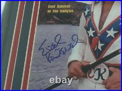 EVEL KNIEVEL Signed SI 8x10 Photo FRAMED Daredevil Autograph RARE PSA/DNA COA