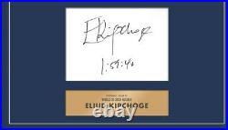 Eliud Kipchoge Signed & Framed 10X8 Photo Display London Marathon AFTAL COA (C)