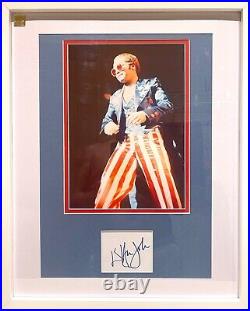 Elton John Famous Singer Guaranteed Hand Signed Framed Photo (43cm x 53cm) & COA