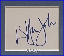 Elton John Famous Singer Guaranteed Hand Signed Framed Photo (43cm x 53cm) & COA