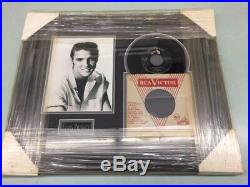 Elvis Presley framed relic signed photo autograph auto COA