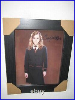 Emma Watson Hand Signed Photograph (8x10) Framed + CoA