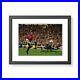 Eric Cantona Signed & Framed Manchester United Photo Man Utd Autograph COA