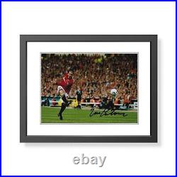 Eric Cantona Signed & Framed Manchester United Photo Man Utd Autograph COA