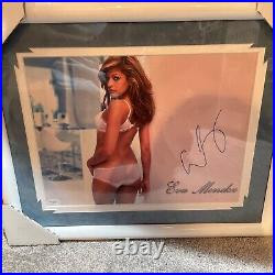 Eva Mendes SUPER RARE Signed JSA Authentication Autograph Framed Photo