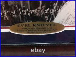 Evel Knievel Signed Caesars Palace Jump 16x Frame COA PSA Autograph Ceasars Evil