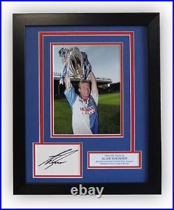 FRAMED Alan Shearer Blackburn Rovers SIGNED Autograph Photo Mount Display & COA