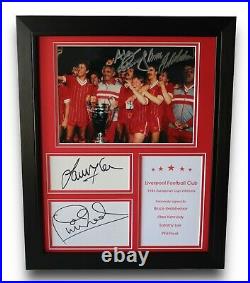 FRAMED Liverpool 1984 European Cup Winners SIGNED Autograph Photo Display COA
