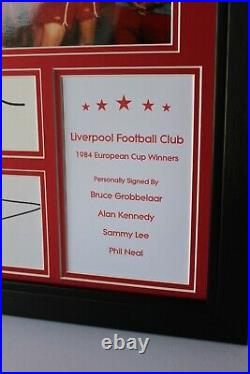 FRAMED Liverpool 1984 European Cup Winners SIGNED Autograph Photo Display COA