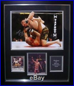 FRAMED SIGNED MICHAEL BISPING THE COUNT UFC 16x12 PHOTOGRAPH SEE PROOF MMA