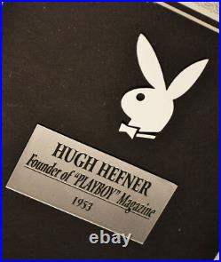 FRAMED Signed HUGH HEFNER, Playboy Club CARD, MUG, PLATE, CHIPS, COA UACC + More