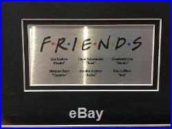 FRIENDS! Cast Signed 8 X 10 Photo by all 6 Cast Members Framed + COA