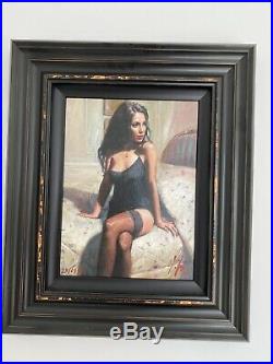 Fabian Perez Limited Edition Framed Signed Picture Kayleigh At The ritz II