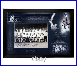 Framed 1984 Uefa Cup Signed Photo Autograph Coa Tottenham Hotspur Spurs Coa Team