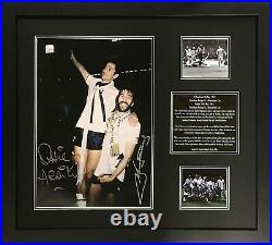 Framed Ardiles & Villa Signed Tottenham Spurs 1981 Fa Cup Final Photo Proof Coa