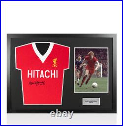 Framed David Fairclough Signed Liverpool Shirt 1978 Panoramic Autograph