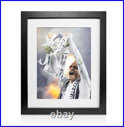Framed Dimitar Berbatov Signed Tottenham Hotspur Photo Carling Cup Winner