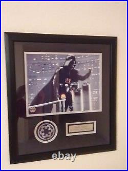 Framed Dual Signed Darth Vader 11x14 Autograph James Earl Jones and David Prowse