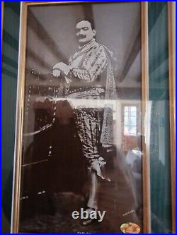 Framed Enrico Caruso signed letter and photo