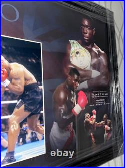 Framed Frank Bruno Stunning Hand Signed Photo Display Autograph Coa Boxing