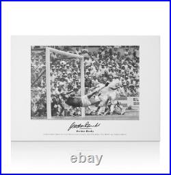 Framed Gordon Banks Signed Photo 1970 World Cup Save Autograph