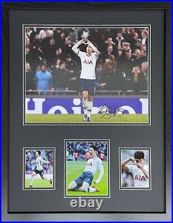 Framed Heung Min Son Signed Tottenham Spurs Football Photo Comes With Coa Proof