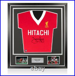 Framed Jimmy Case Signed Liverpool Shirt 1978 Premium Autograph Jersey