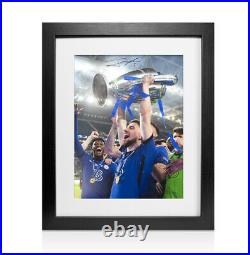Framed Jorginho Signed Chelsea Photo Champions League Winner Autograph