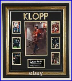 Framed Jurgen Klopp Signed Photo Picture Autograph Display Aftal Dealer COA