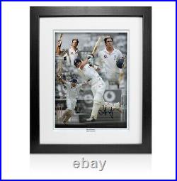 Framed Kevin Pietersen Signed Photo England Cricket Legend Autograph