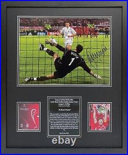 Framed Liverpool Jerzy Dudek Signed Liverpool 2005 Final Photo With Proof & Coa