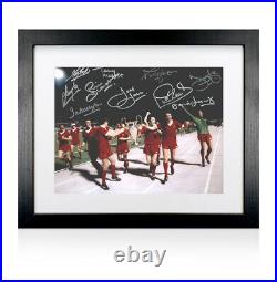 Framed Liverpool Multi-Signed Photo, 1977 European Cup Final 10 Autographs