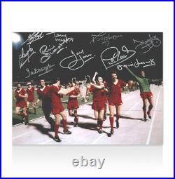 Framed Liverpool Multi-Signed Photo, 1977 European Cup Final 10 Autographs