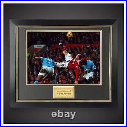 Framed Manchester United Wayne Rooney Over Head Kick Photo Hand Signed £104.99