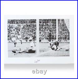 Framed Martin Peters Signed England Photo 1966 World Cup Final Goal