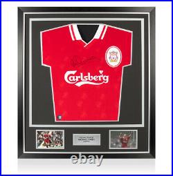 Framed Michael Owen Signed Liverpool Shirt 1996-98 Premium Autograph