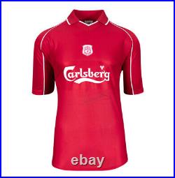 Framed Michael Owen Signed Liverpool Shirt 2000 Premium Autograph Jersey