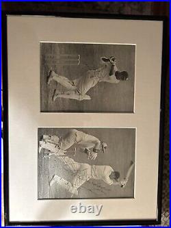 Framed Photo Of 2 famous Cricketers with autographs