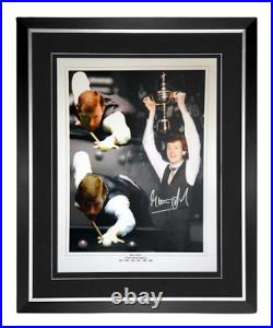 Framed Photo Steve Davis Snooker Signed Large Photo Coa Autograph Crucible
