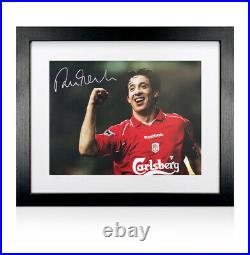 Framed Robbie Fowler Signed Photo Liverpool Legend Autograph