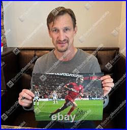 Framed Sami Hyypia Signed Liverpool Photo Champions League Goal Vs Juventus
