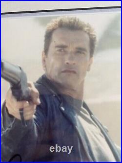 Framed Signed Photo Schwarzenegger Terminator Photo With COA Amazing
