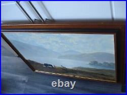 Framed Simulated Oil Picture Friendly Persuasion by Gerald Coulson Sheep Dog