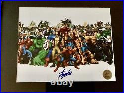 Framed Stan Lee Signed Marvel Characters Photo Print Poster Excelsior Approved