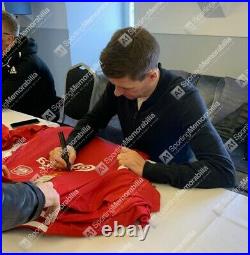Framed Steven Gerrard & Jamie Carragher Signed Liverpool Shirts Dual Framed