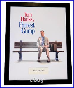 Framed Tom Hanks Hand Signed Photo Mount Coa Autograph Forrest Gump Toy Story
